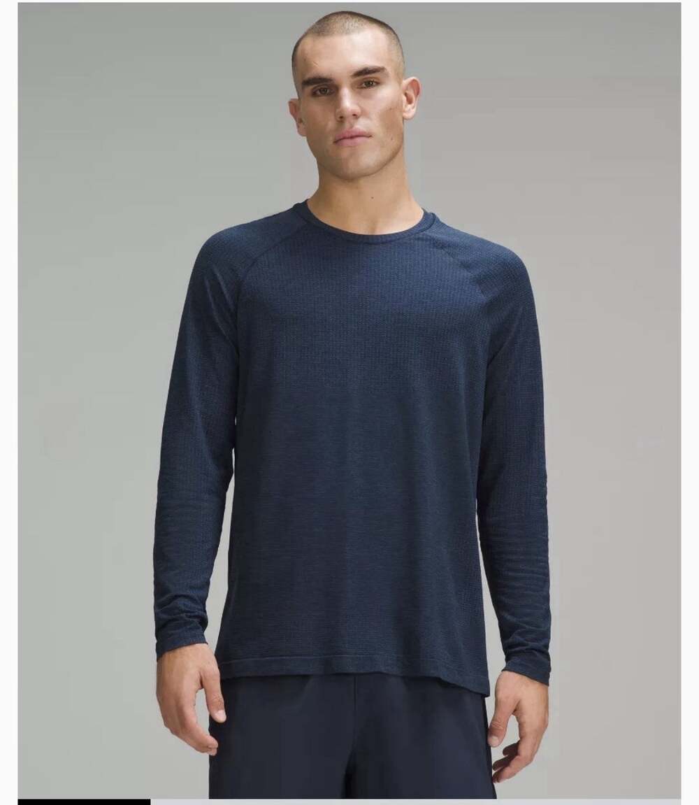 Lululemon Metal Vent Tech Long Sleeve Shirt Men’s L Blue Athleisure Performance